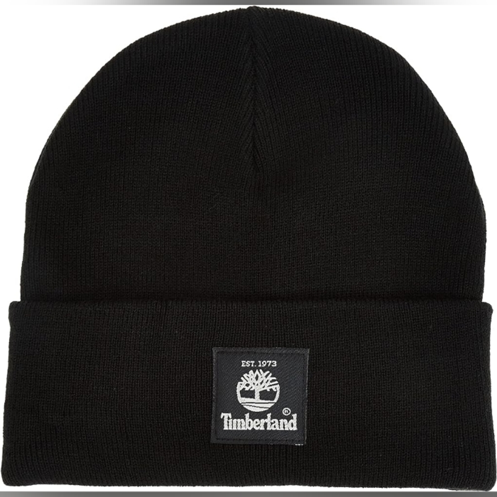 Timberland Knit Hat 🆕 Beanie Winter Hat Black 🔥 One Size Fits All